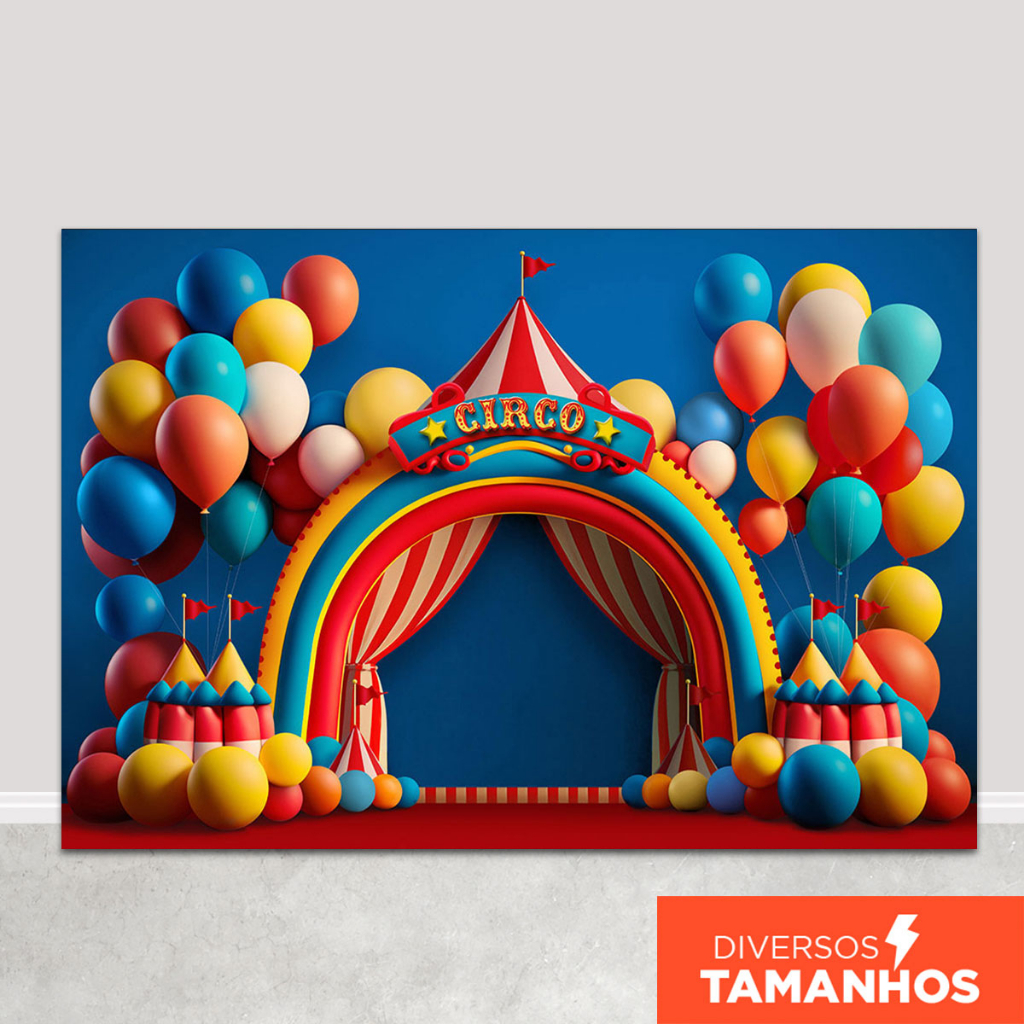 Fundo Fotográfico Circo Cenário Smash The Cake Painel Em Tecido Sublimado para Fotos em Oferta na Shopee