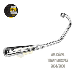 Escapamento Titan 150 Ks/ Es 04/08 Mini Turuna C/ Protetor