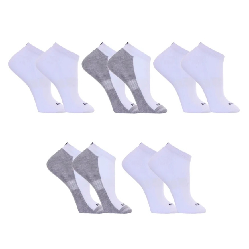 Kit 5 Pares De Meias Cano Baixo Sapatilha Algodão Anatômica Dorbe Original Meia Soquete Atoalhada Compressão Macia Confortável Qualidade - Men Clothes