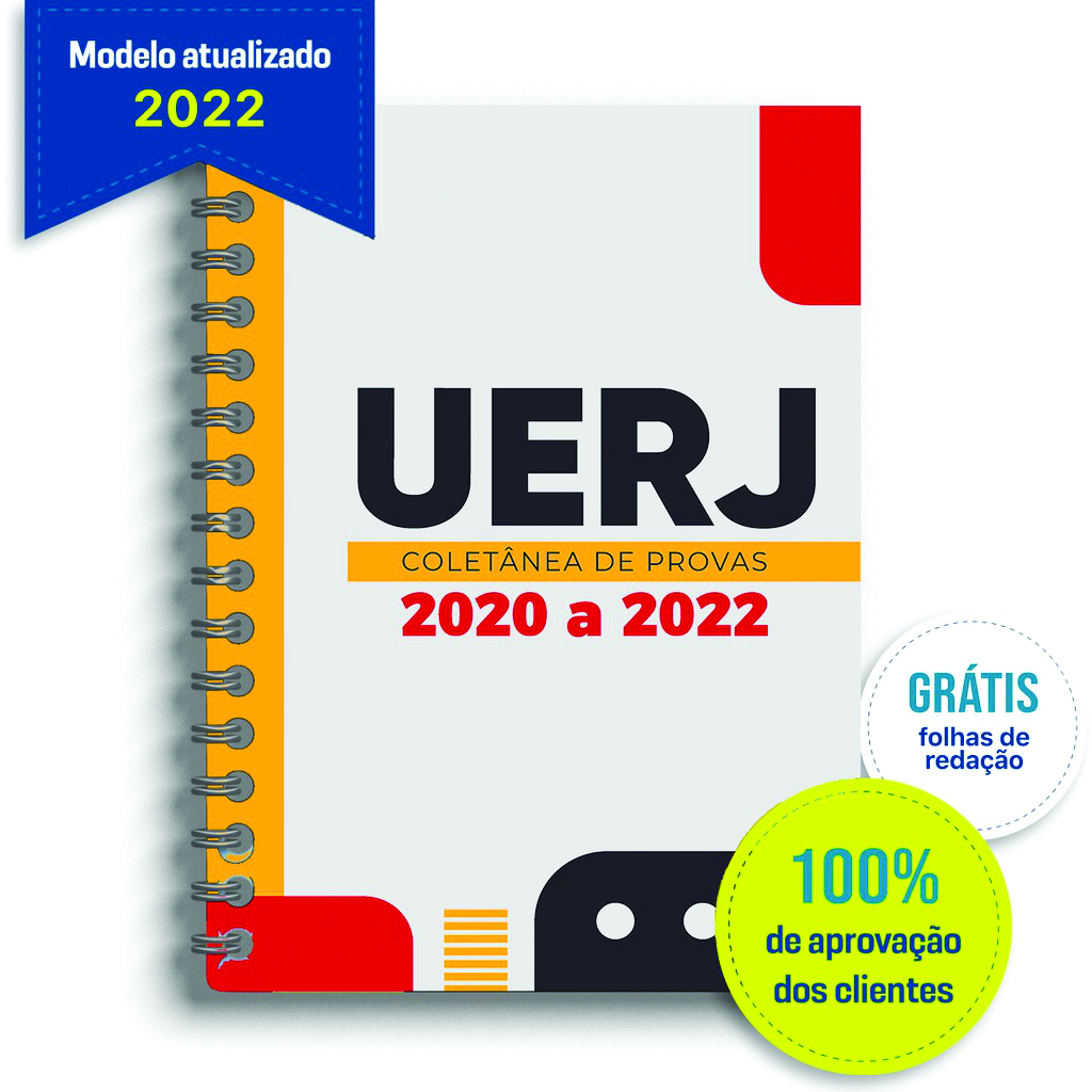 Apostila UERJ com 3 ANOS de Provas - Questões de 2020 a 2022 + Gabaritos + Folhas de Redação