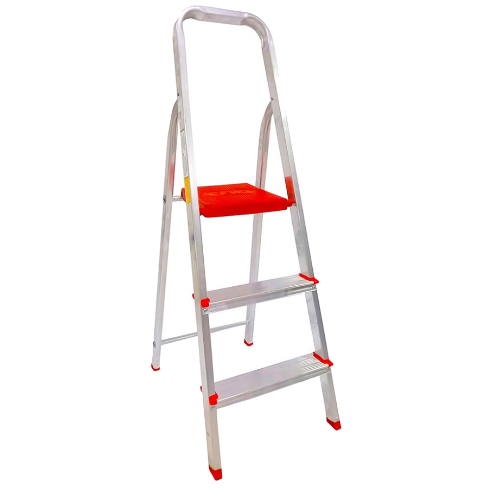 Escada Alumínio Tesoura Lar Lazer 3 Degraus Esc0062 Botafogo em Oferta na Shopee
