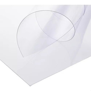 Chapa Placa Pvc Transparente Cristal 120cm X 62cm x 0,50mm