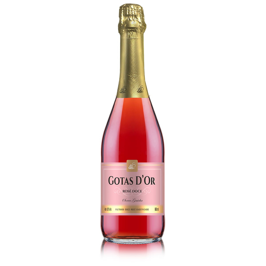 Espumante Rosé Gotas D'or sem Álcool 660ml - Garibaldi em Oferta na Shopee
