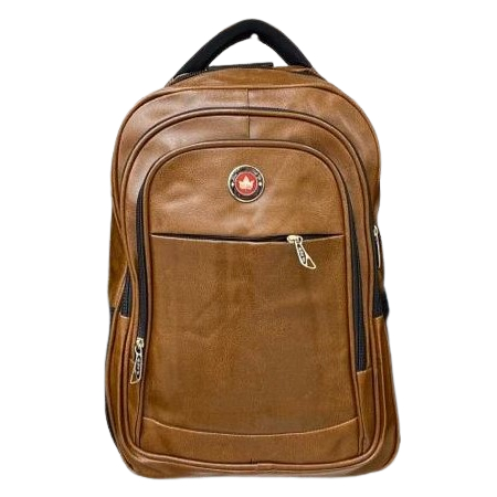 Mochila Masculina Multifuncional Couro PU F903 Gold Ye em Oferta na Shopee