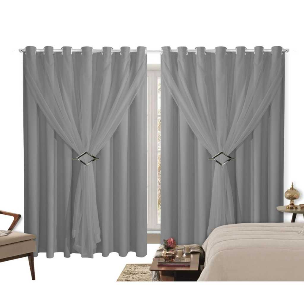 O que é Cortina Blackout Voil Cinza? Guia e Onde Comprar | BuscaProdutos