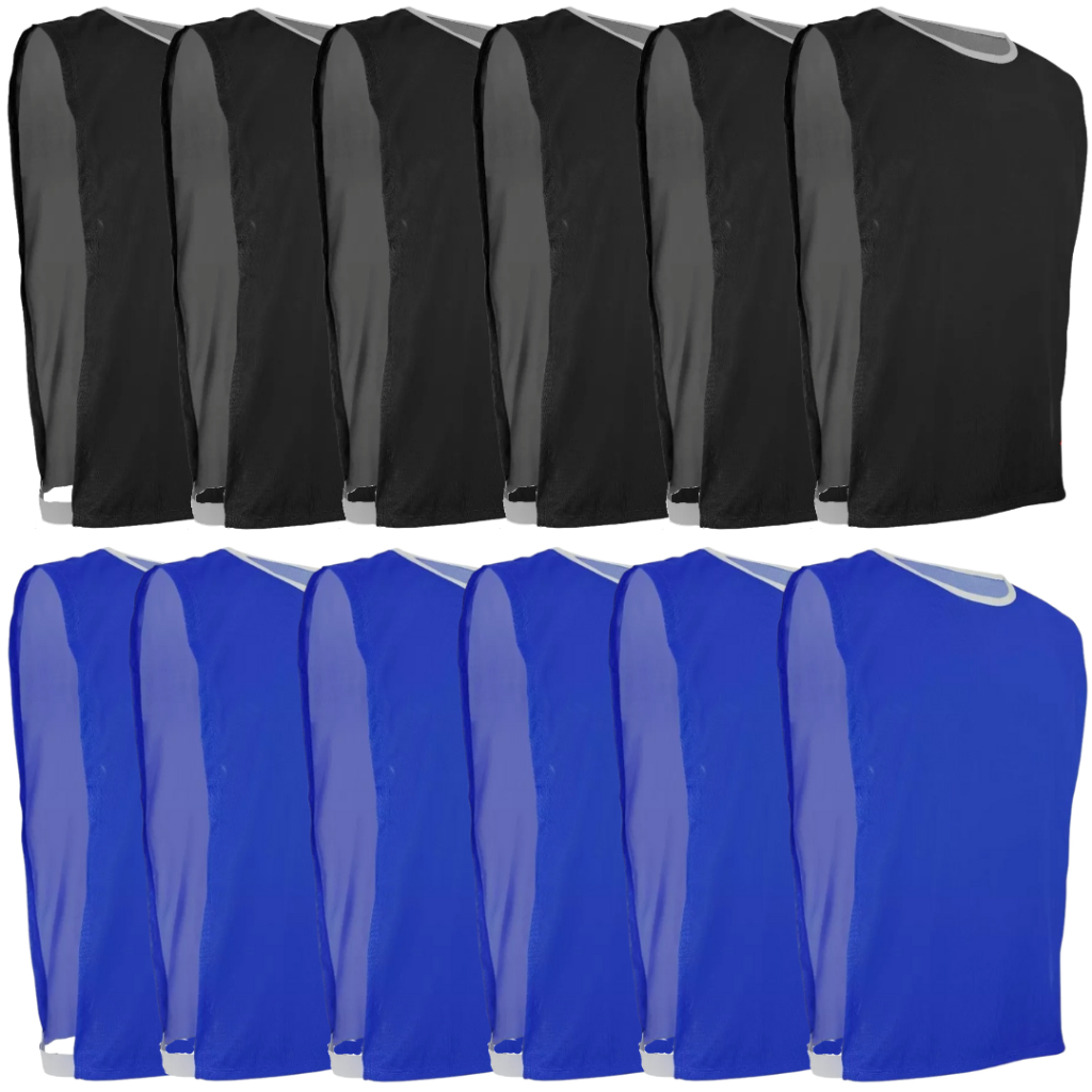 Kit 6 Colete de Futebol Adulto P ao GG Esportivo Treino Dry