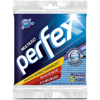 gg Ypê Pano Multiuso Perfex 5 unidades - Azul