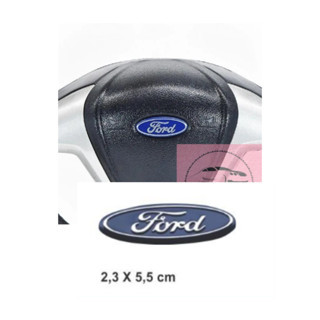 Emblema Volante Ka fiesta Focus Fusion Ecosport Alumínio 2,3 x 5,5.