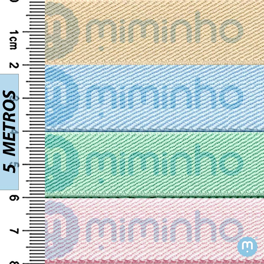 Elástico 2cm - Premium - Alta Qualidade - Grosso - Cores Variadas - 5 Metros