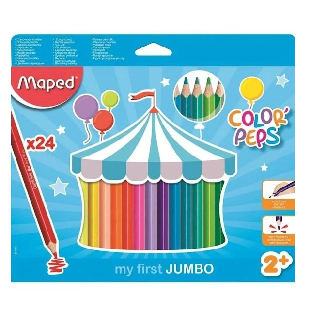 Maped 24 Cores Jumbo: Onde Comprar | BuscaProdutos