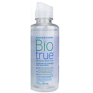 Biotrue Solução Multiuso 120ml - Solução Limpadora para Lentes de Contato Gelatinosas