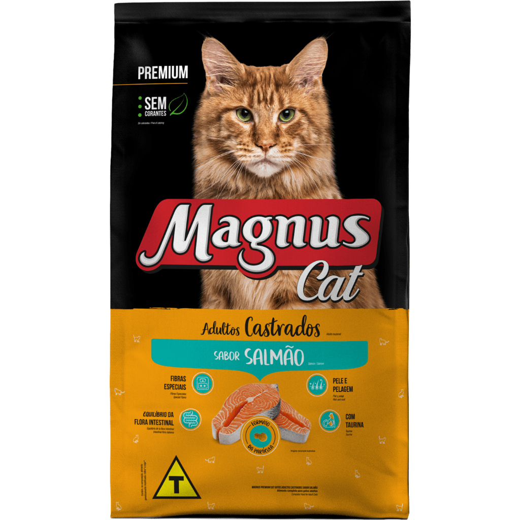 Ração Magnus Cat Gato Castrado Salmão 10,1 kg