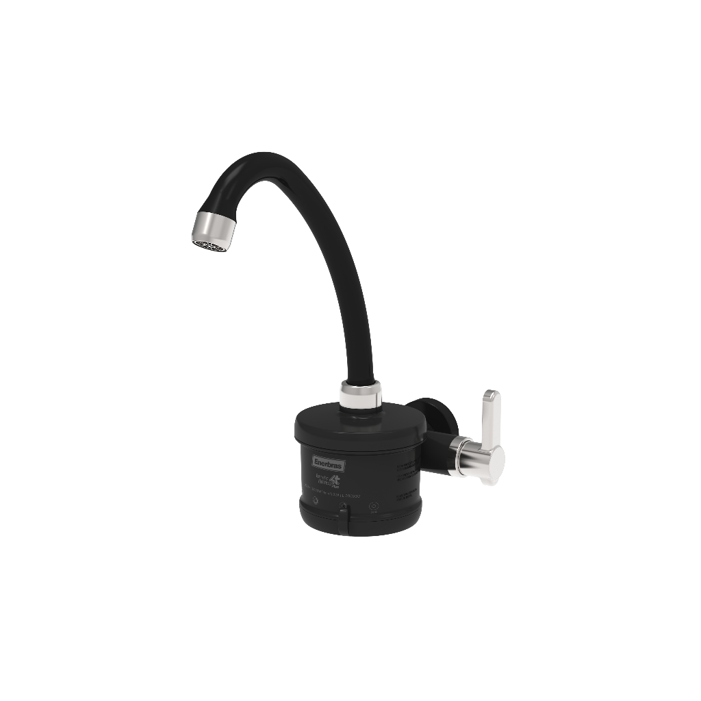 Torneira Elétrica Agua Quente Para Cozinha Enerbras De Parede Barata Aquecida Aquecedor Água Eletrica 5500w 4800w 220v 110v 127v Branca Com Cromado Preta Com Cromado Black Preta 4T 4 Temperaturas Branca Economica