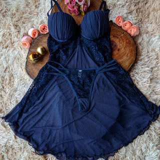 Camisola com bojo confortavel linha noite sensual e leve em Oferta na Shopee