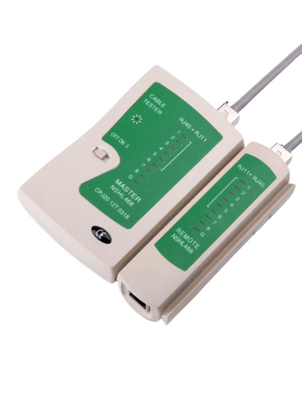 Testador de Cabo RJ45 RJ11 LAN Rede Ethernet Telefone Detector de Falhas Profissional Portátil