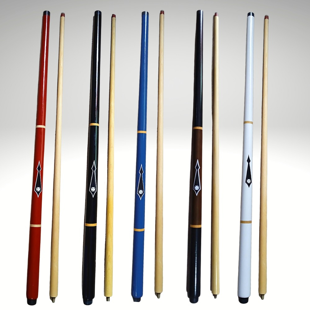 Taco de Sinuca/Bilhar Profissional de Rosca Desmontável - Modelo Cruz de Malta em Oferta na Shopee