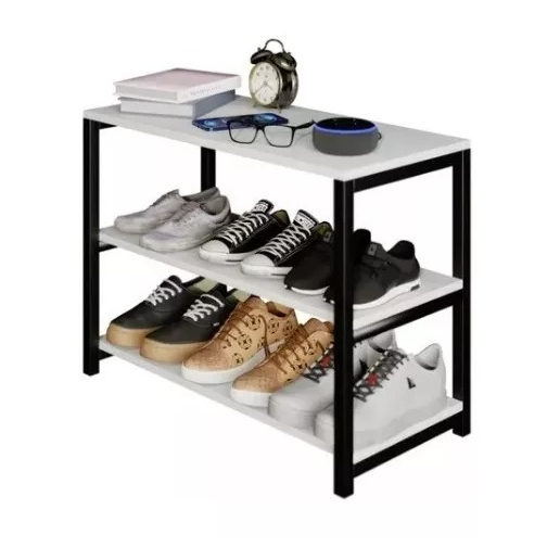 Banco Sapateira Industrial Madeira e Ferro na Black Friday 2025 | BuscaProdutos