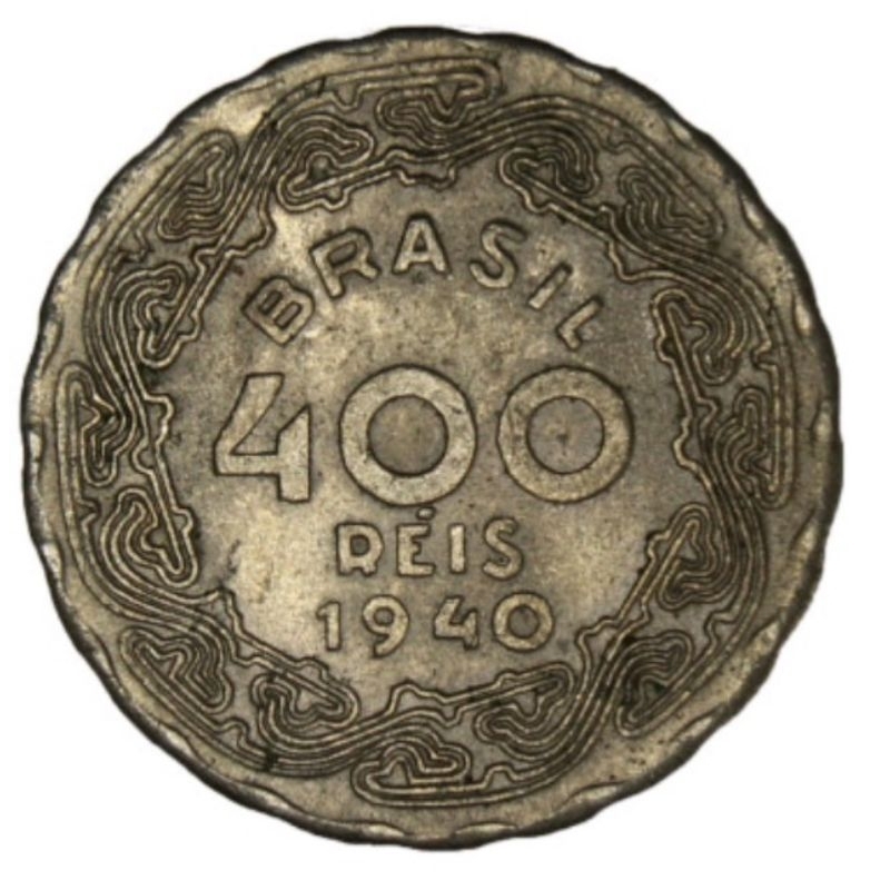 Moeda antiga Brasil 400 réis 1940. Getúlio Vargas