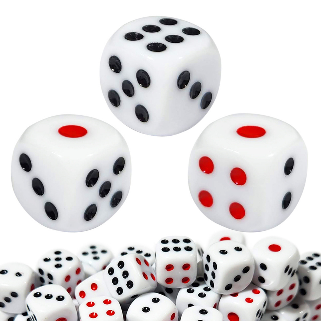 Dado D6 RPG 13mm Pequeno 6 Faces Unitário Para Wargame Tabuleiro Board Game