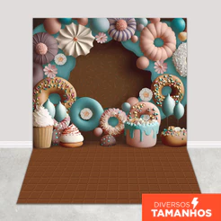 Fundo Fotográfico Smash The Cake 3D Doces Em Tecido FFC-855