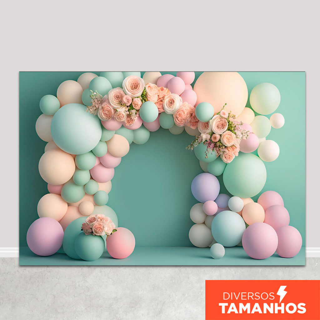 Fundo Fotográfico Floral Cute Cenário Smash The Cake 3D Em Tecido Painel Sublimado para Foto em Oferta na Shopee