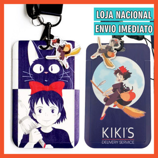 Kiki e Jiji - Kiki Delivery Service - Chaveiro com Cordão e Porta Crachá