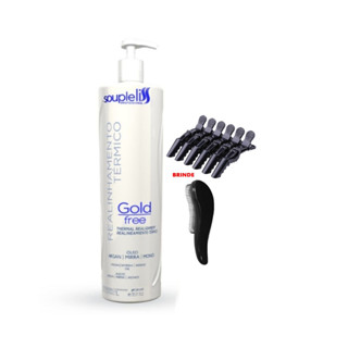 Escova Progressiva Realinhamento Térmico Gold Free Souple Liss Sem Formol 1L