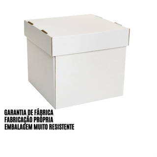 Kit com 10 Caixas Para Bolo Alto-40x40x20 /30x30x18 em Oferta na Shopee