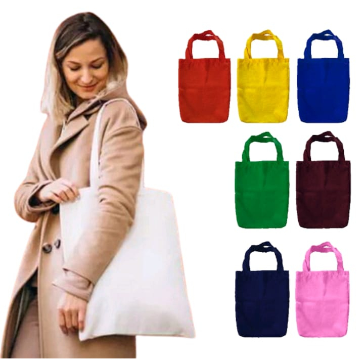 Kit com 10 Eco Bag Sacola Ecológica Retornável Tecido 100% Poliéster