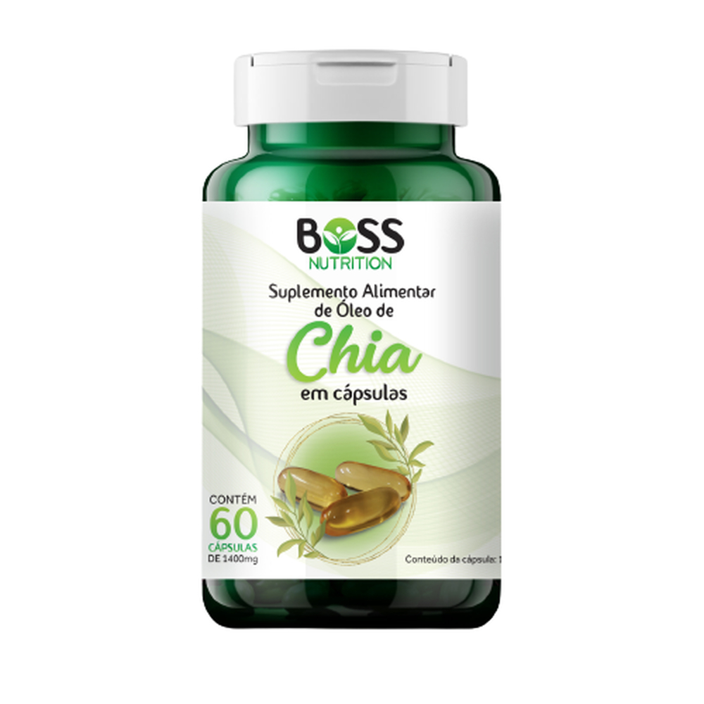 Óleo De Chia 1400 Mg – Pote 60 Cápsulas