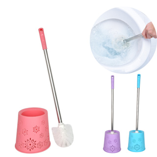 Escova Sanitária Banheiro Limpeza com Suporte de Plástico e Cabo Aço Inox - TOP em Oferta na Shopee