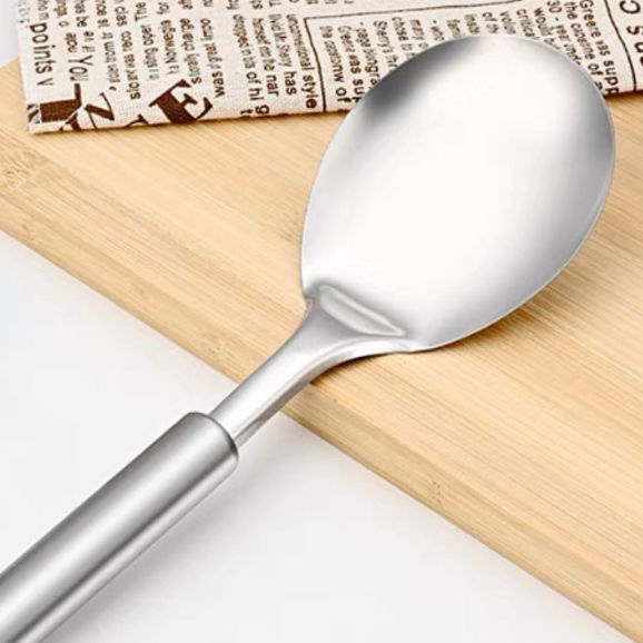 OFERTA 1 Colher Para Servir Arroz Pequena 25,8cm Aço Inox Multiuso Universal