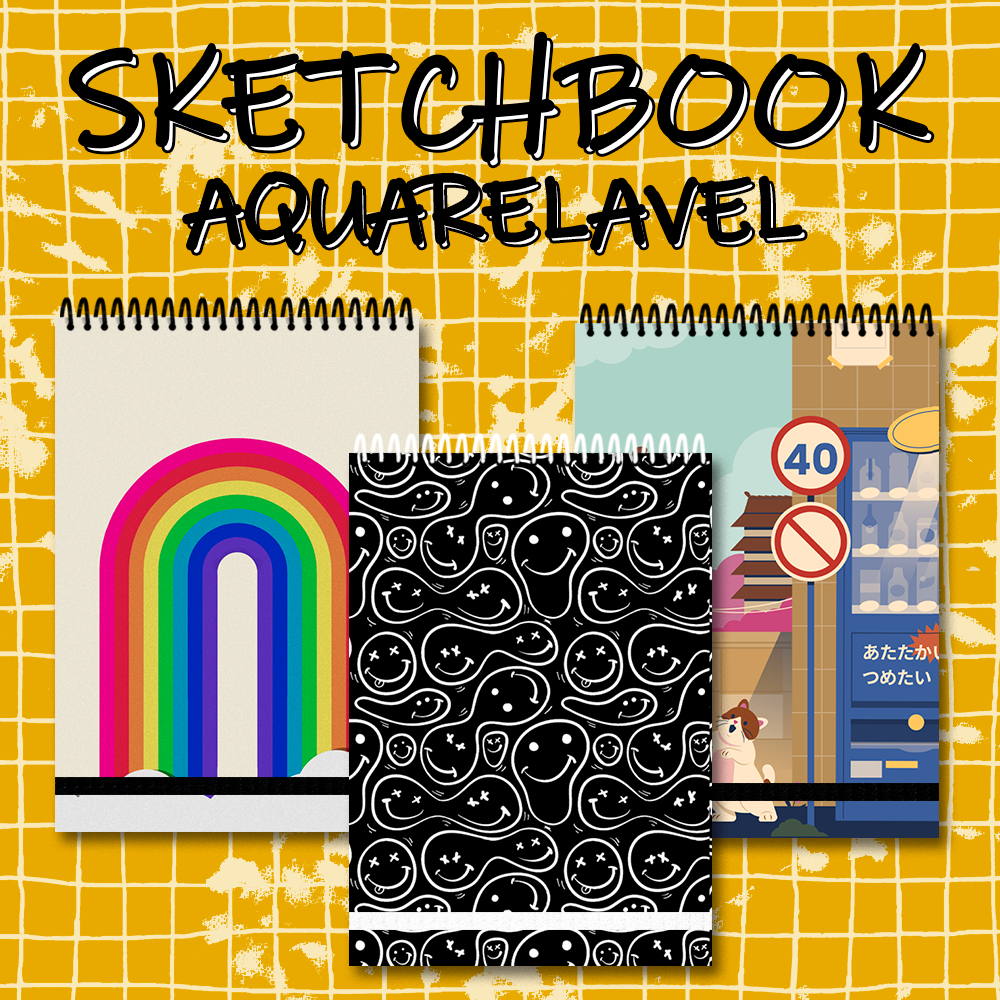 Sketchbook para aquarela - Caderno para aquarela