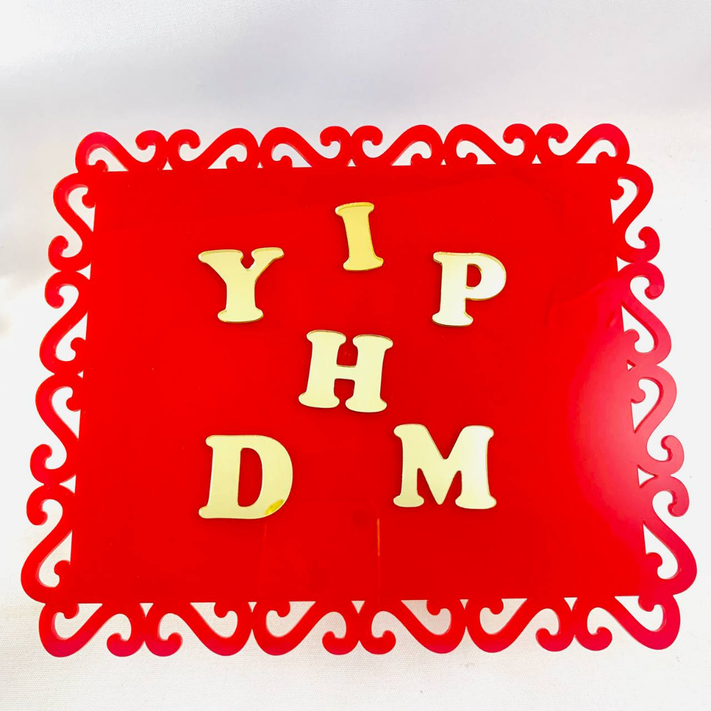 Aplique Letra de Acrílico Espelhado Dourado 4 CM KIT 10 UND em Oferta na Shopee