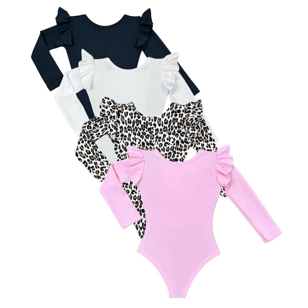 Body Bory Infantil Manga Longa Inverno Blogueirinha Fashion