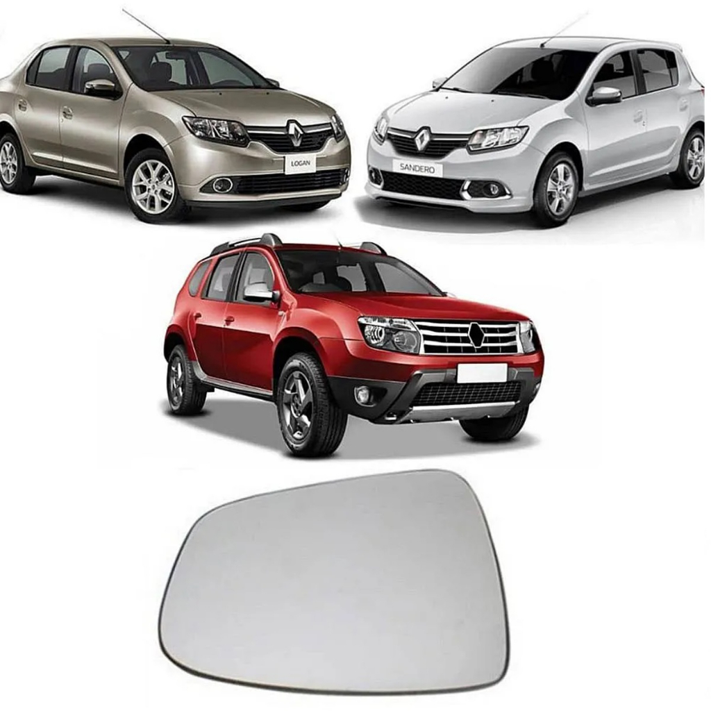 Subconjunto Lente Retrovisor Logan Sandero 2012 2013 2014 Duster 2012 2013 2014 2015 em Oferta na Shopee