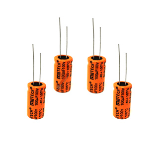 Kit 4 Capacitor Bipolar 100x100 100uf 100v Para Alto-Falante em Oferta na Shopee