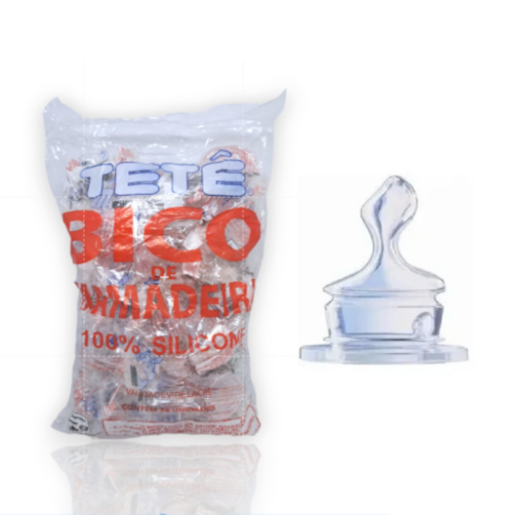 Detalhes do Pacote Com 25 Unidades Bico De Mamadeira De  Silicone Ortodontico (0007)