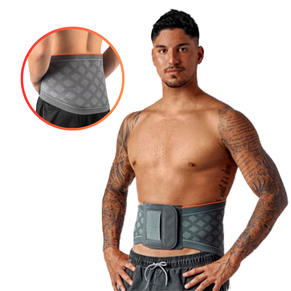 Cinta Lombar Esportiva Corretor Postural Compressiva Recovery - RV01 - Hidrolight