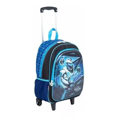Mochila Max Steel Rodinhas 3d 17x Tam G Meninos Sestini 2017