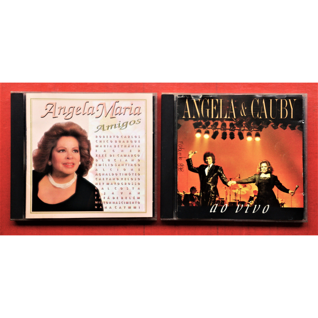 Cd Angela Maria - Amigos + Angela e Caubi - Ao Vivo = 2 Cds