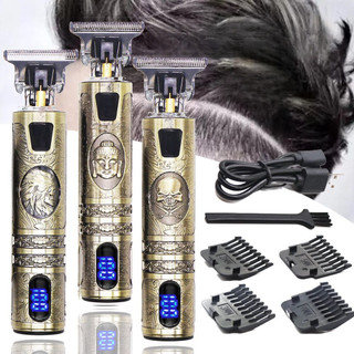 Maquina De Barbear Cortar Cabelo Aparador Profissional Barbeador Acabamento Sem Fio Portá…