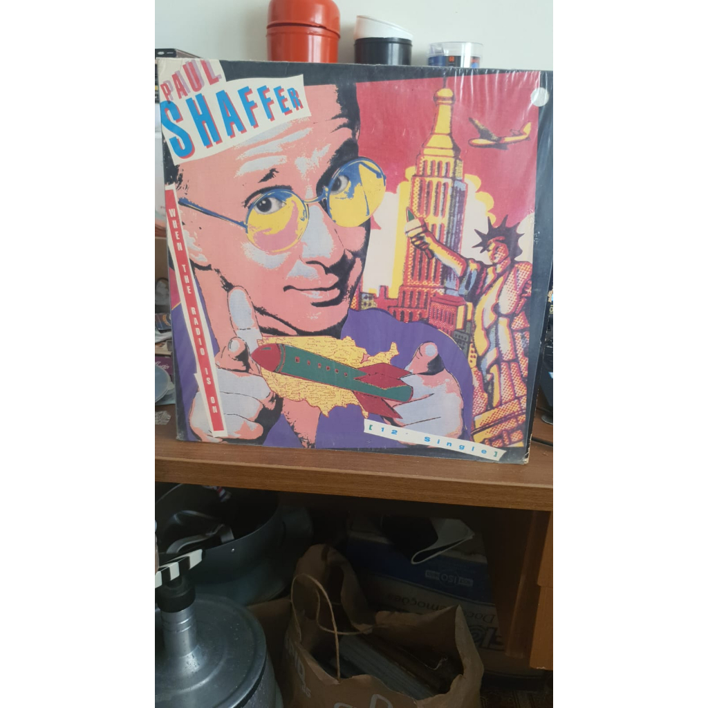 LP Paul Shaffer When The Radio Is On(1989) Capitol Records Maxi Single Importado