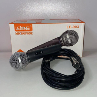 Microfone Profissional Lelong Le-903 Com Cabo 5m METAL