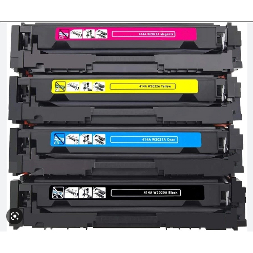 KIT TONER 4 CORES PRETO, MAGENTA, CIANO, YELLOW, IMPRESSORA LASE COLOR M454DW, M-454DW, M454, 479, IMPRESSORA, TONER 414A