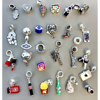 Berloques Para Pulseira Banhado a Prata 925 Pandora Vivara Life Pingentes