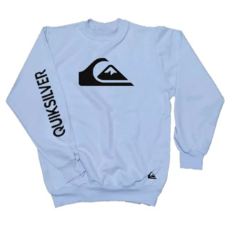 Suéter QuikSilver De Moletom Flanelado Gola Redonda Alta Qualidade
