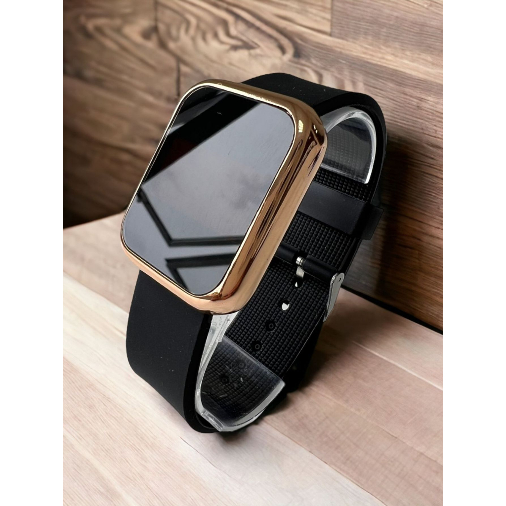 Relógio Feminino Digital Led Quadrado Borracha. em Oferta na Shopee