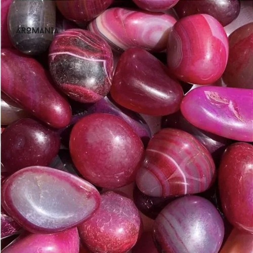 Ágata Rosa Natural Pedra Rolada Cristal da Sorte