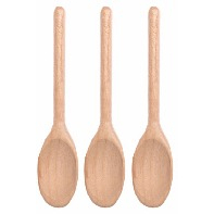 KIT 3 Colher De Pau Cozinha Madeira MEDIA r002 em Oferta na Shopee